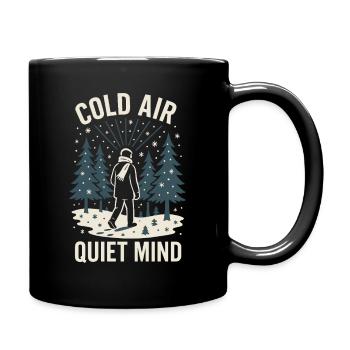 Forest Walk Overthinker Mental Reset - Tasse einfarbig - Schwarz - Rechts
