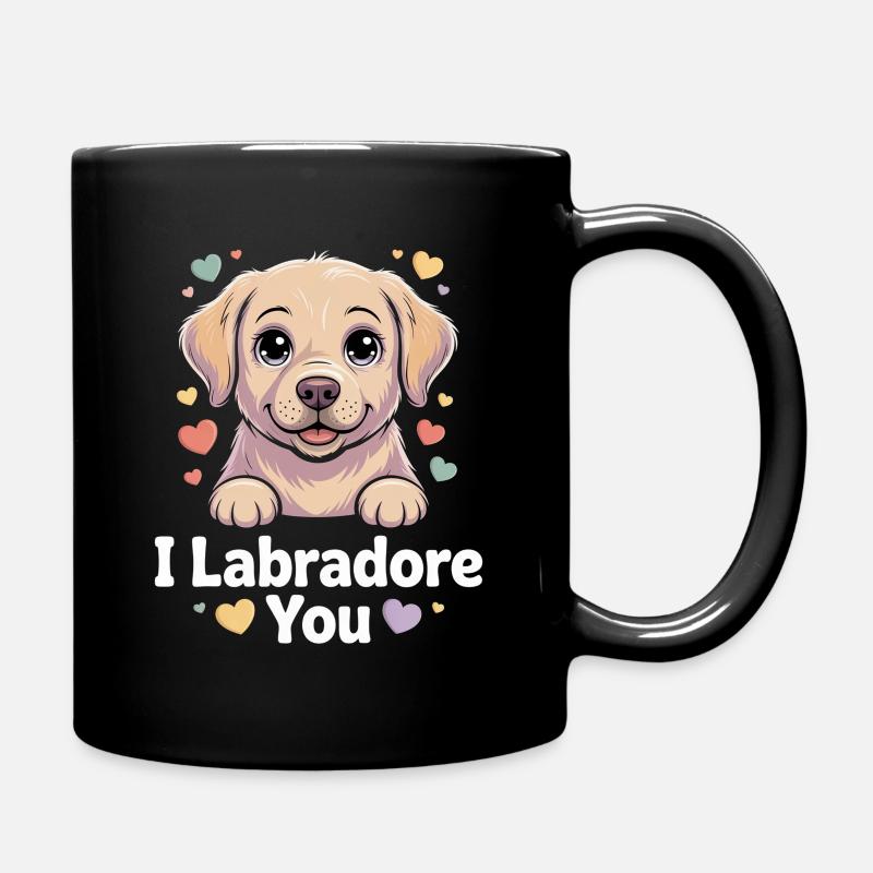 Moi Labrador You Pretty Pup Illustration - Mug uni - noir