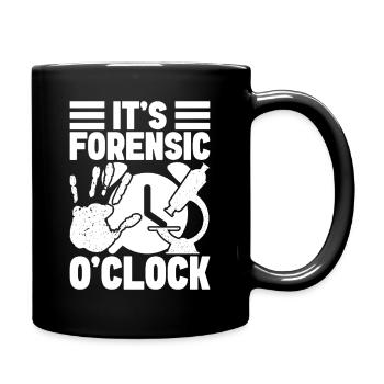 Forensic Forensic O ́Clock Crime Lab - Full Colour Mug - black - Right