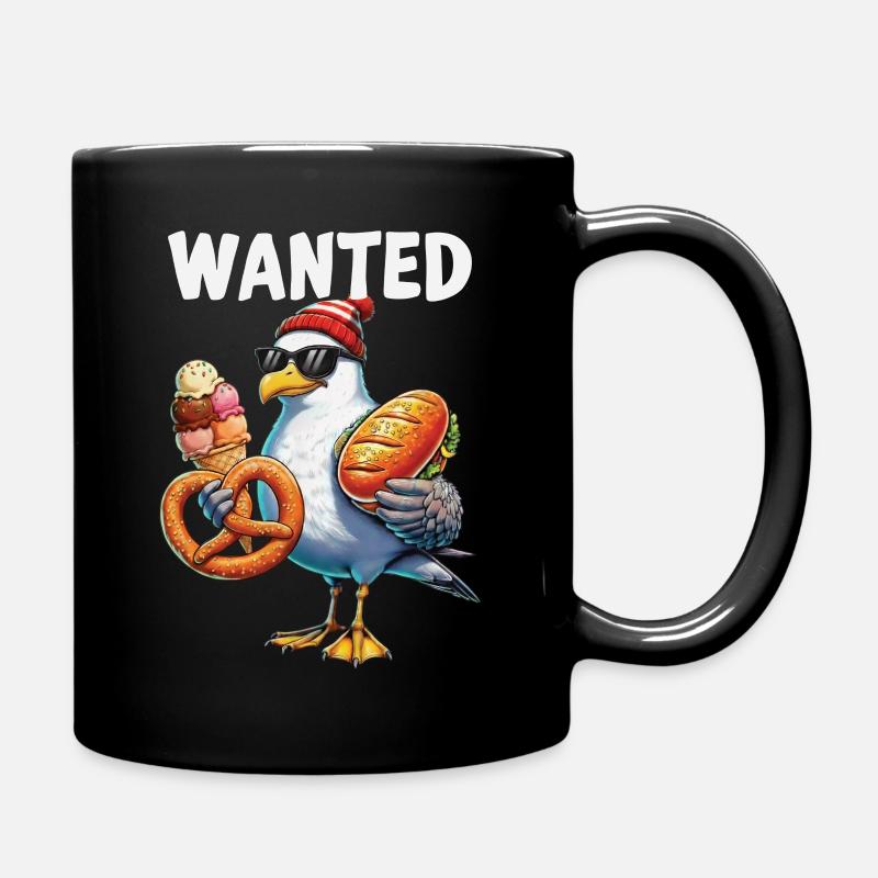 Gesucht Möwe Brezel Eiscreme - Tasse einfarbig - Schwarz
