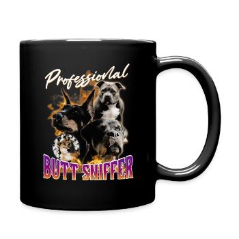 Renifleur professionnel de fesses pirate inportable - Mug uni - noir - Droite
