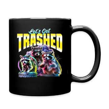 Drôle de raton laveur - Mug uni - noir - Droite