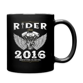 Rider depuis 2016 - Conçu pour la vitesse, inspiré par - Mug uni - noir - Droite