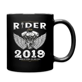 Cycliste depuis 2019 - Un avenir sur deux roues - Mug uni - noir - Droite