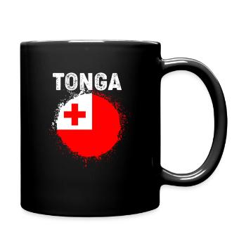 Tonga Tonga Tonga Rugby Tonga - Full Colour Mug - black - Right