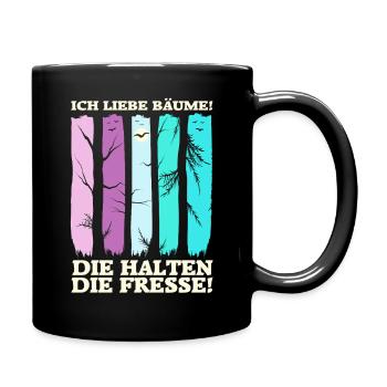 Forest Nature Trees Nature Lover Forest Bathing Gift - Full Colour Mug - black - Right