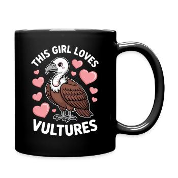 Geier Spruch Vogel Lustiges Geier Geschenk - Tasse einfarbig - Schwarz - Rechts