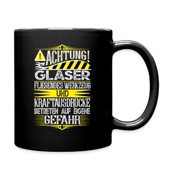 Glaser - Tasse einfarbig - Schwarz - Rechts