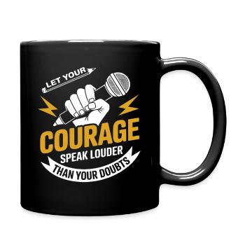 Poetry Slam Speak Loud Slam Poetry - Full Colour Mug - black - Right