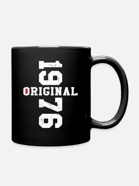 Original 1976 Vintage Jahrgang Geburtstag Geschenk - Tasse einfarbig - Schwarz