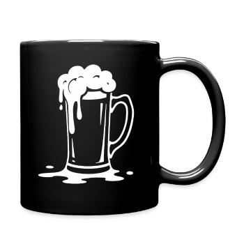 Overflowing Beer Mug Foam Party - Full Colour Mug - black - Right