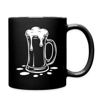 Overflowing Beer Mug Foam Party - Full Colour Mug - black - Right