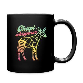 Okapi Whisperer - Tasse einfarbig - Schwarz - Rechts