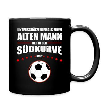 Vieil Homme - Cologne Courbe Sud | Design rétro vintage - Mug uni - noir - Droite