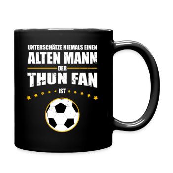 Vieil Homme - Thun Fan | Design rétro vintage - Mug uni - noir - Droite