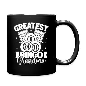 Bingo Player Greatest Grandma Bingo - Full Colour Mug - black - Right