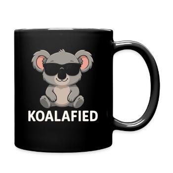 Koala with sunglasses - Full Colour Mug - black - Right