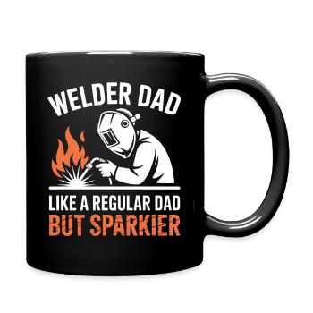Schweißer Spruch Beruf Lustiges Schweißer Geschenk - Tasse einfarbig - Schwarz - Rechts