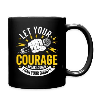 Poetry Slam Speak Loud Slam Poetry - Full Colour Mug - black - Right