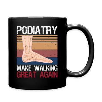 Funny Podiatrist Gift Cool Podiatry - Full Colour Mug - black - Right