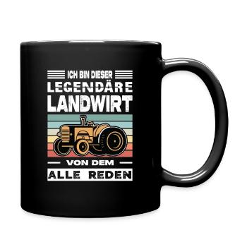 Agriculteur offre des cadeaux agricoles Tracteurs agricoles - Mug uni - noir - Droite