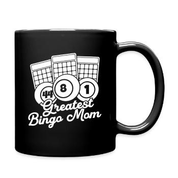 Bingo Player Greatest Bingo Mom Bingo - Full Colour Mug - black - Right