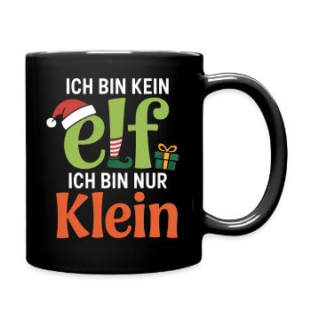 I'm not an ELF, I'm just small - Full Colour Mug - black - Right