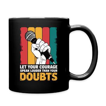 Poetry Slam Speak Loud Slam Poetry - Full Colour Mug - black - Right