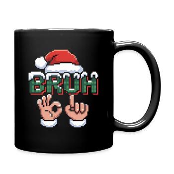 Santa 67 Bruh Christmas Meme - Full Colour Mug - black - Right