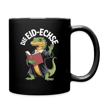 Legal Oath Lizard Funny Reptile Design - Full Colour Mug - black - Right