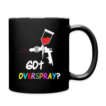 Overspray Colorful Artist Painter Art - Full Colour Mug - black - Right