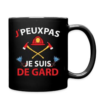 Je peux pas J'ai Suis de Gard - Mug uni - noir - Droite