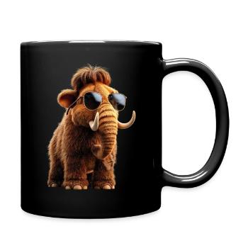 Mammouth Mammouth Laineux Âge glaciaire Mammouths Mammouth Doux - Mug uni - noir - Droite