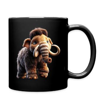 Mammut Wollhaarmammut Eiszeit Mammuts Süßes Mammut - Tasse einfarbig - Schwarz - Rechts