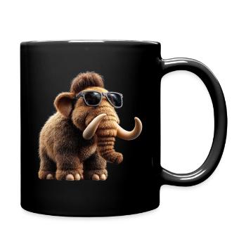 Mammut Wollhaarmammut Eiszeit Mammuts Süßes Mammut - Tasse einfarbig - Schwarz - Rechts