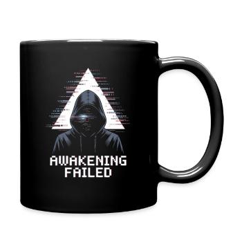 Awakening Failed Glitch in Hacker Style - Full Colour Mug - black - Right