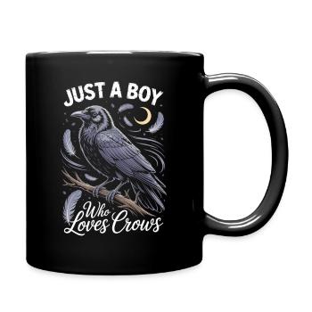 Juste un garçon qui aime les corbeaux - Mug uni - noir - Droite