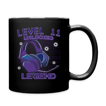 Level 11 Unlocked Legend - Tasse einfarbig - Schwarz - Rechts