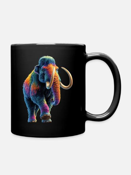 Mammut Wollhaarmammut Eiszeit Mammuts Süßes Mammut - Tasse einfarbig - Schwarz
