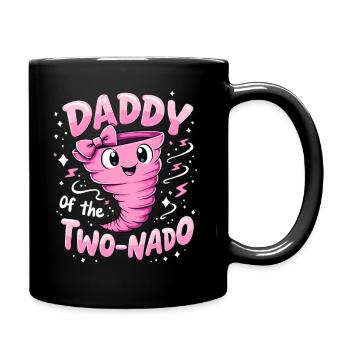 Daddy Two-Nado Pink Swirl - Full Colour Mug - black - Right