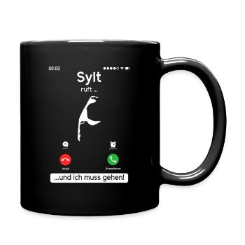 SYLT APPELLE ET JE DOIS Y ALLER Sylt Drôle - Mug uni - noir - Droite