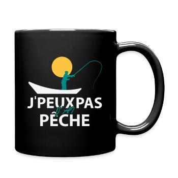 Je peux pas J'ai Pêche - Mug uni - noir - Droite