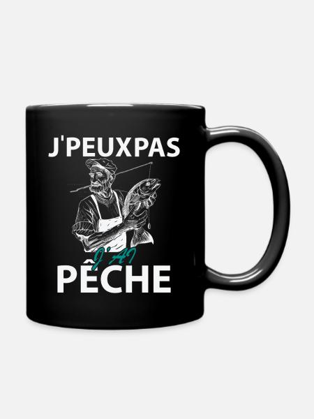 Je peux pas J'ai Pêche - Mug uni - noir