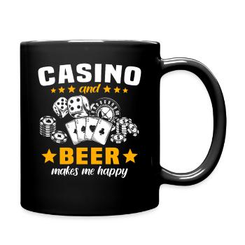 Casino Gambler - Full Colour Mug - black - Right