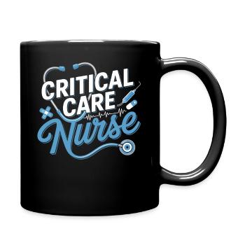 Intensivpflege Nurse Design - Tasse einfarbig - Schwarz - Rechts