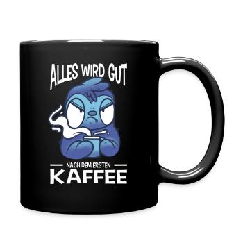 Funny Sayings Fun Outfits Irony Sarcasm - Full Colour Mug - black - Right