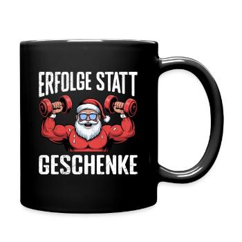Santa Claus SUCCESSES INSTEAD OF GIFTS Funny - Full Colour Mug - black - Right