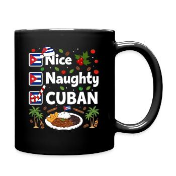 Nice Naughty Cuban - Tasse einfarbig - Schwarz - Rechts