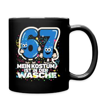 My Costume Is In The Wash 67 Funny - Full Colour Mug - black - Right