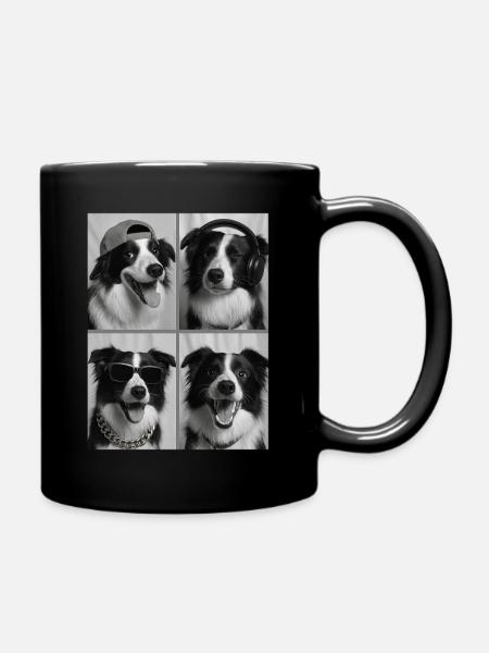Border Collie - Tasse einfarbig - Schwarz